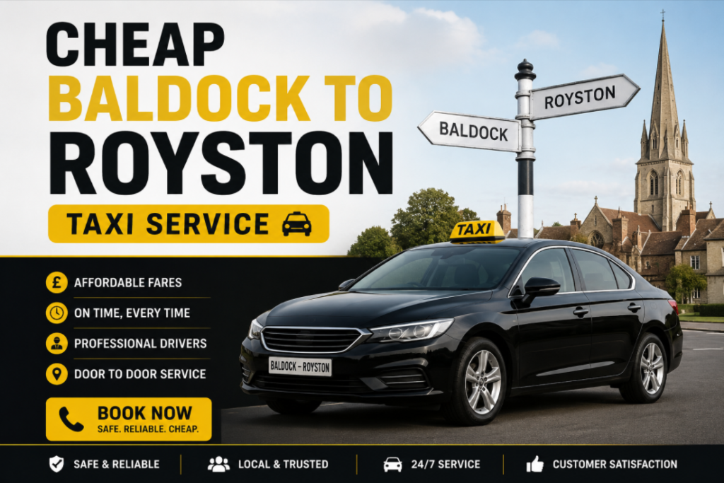 Cheap Baldock to Royston Taxi Service