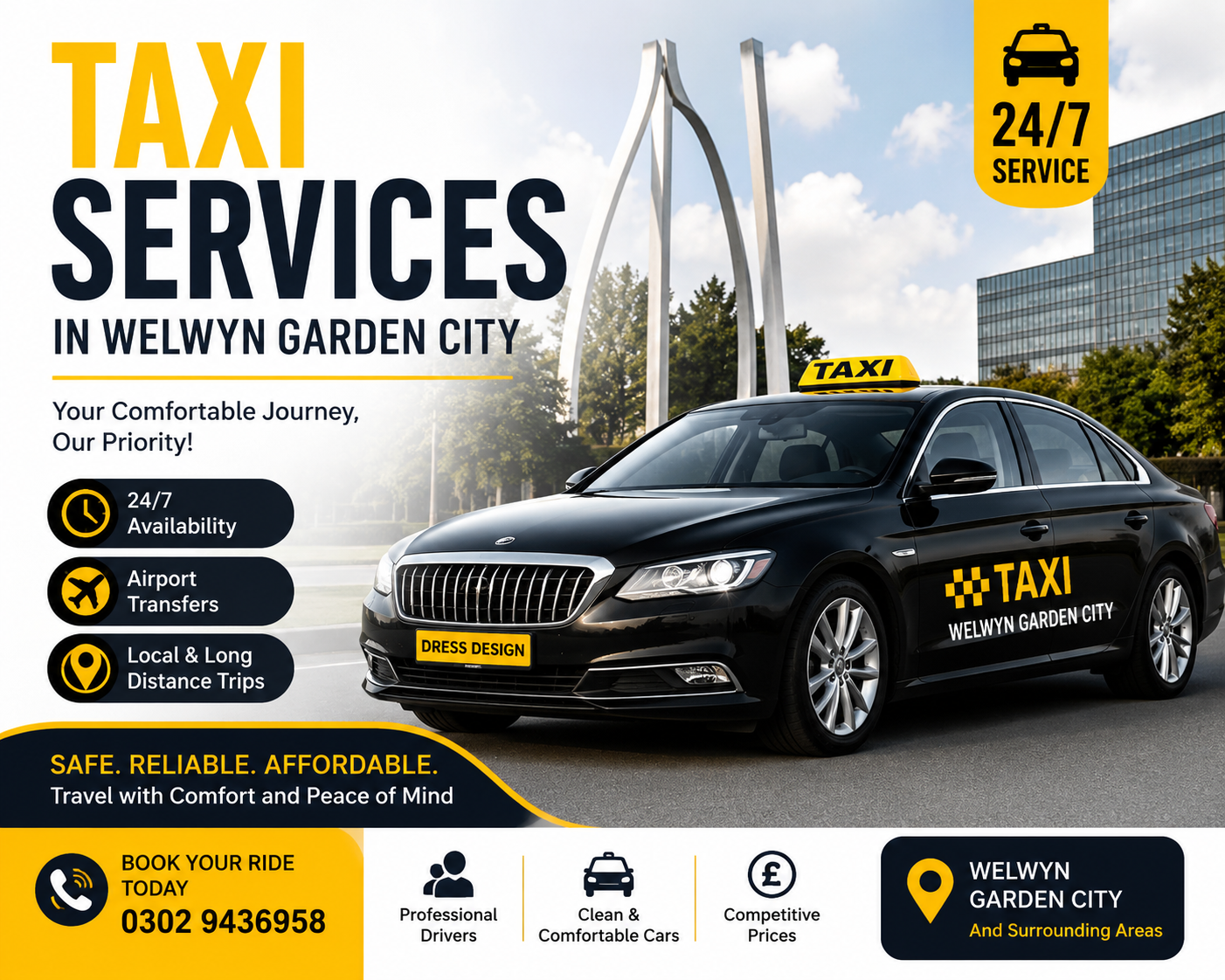 Local Taxi Services in Welwyn Garden City